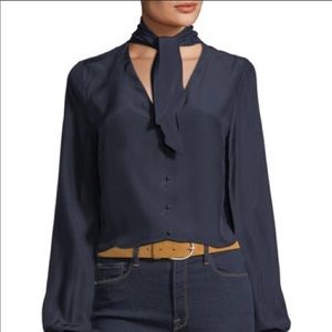 Frame Silk Charmeuse Top